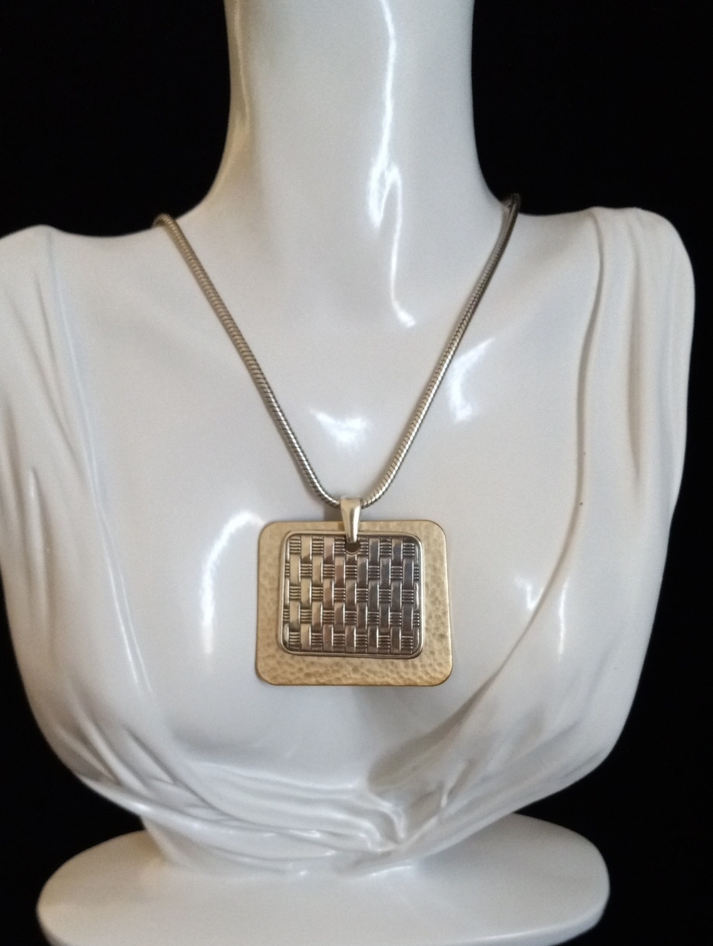 Brighton Pharaoh’s Gift Two Tone Statement Pendant Necklace